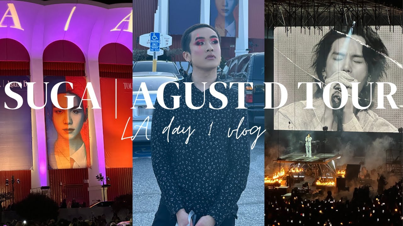 SUGA | AGUST D D-DAY TOUR LA VLOG DAY 1 | dylonce