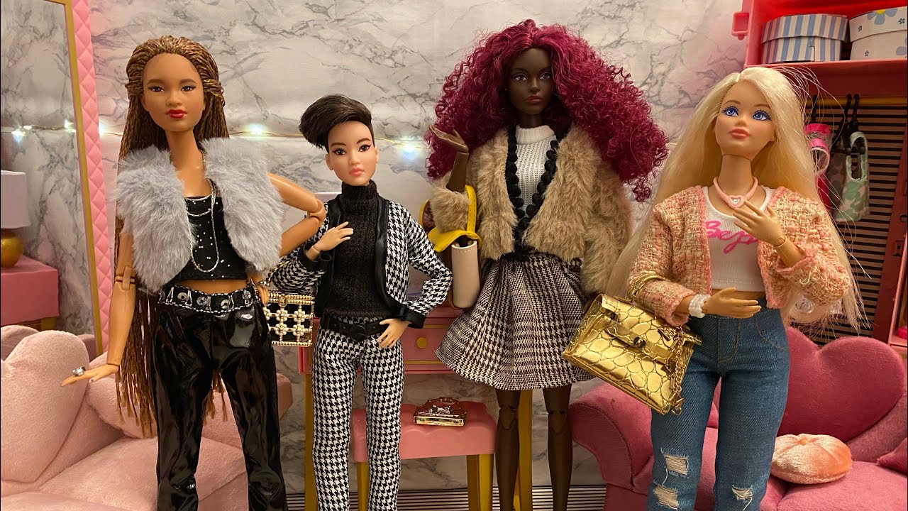 Exquisite doll fashion tried on tall, curvy, petite and original Barbie dolls: review and restyle