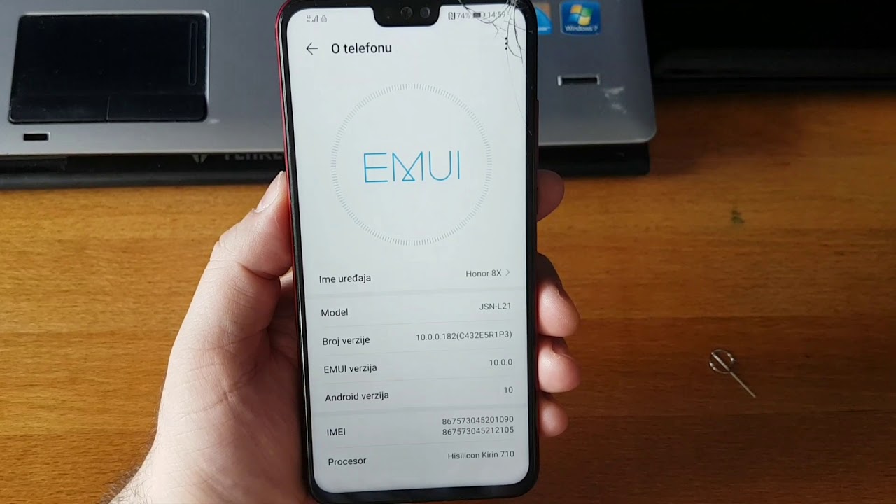 Honor 8X , Uklanjanje zaboravljenog Google naloga FRP reset  , JSN-L21, L22 , verzija 10.0.0.182