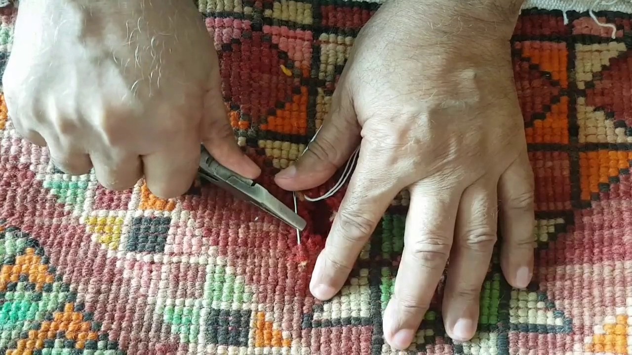 Carpet hole repair by Abee Rugs