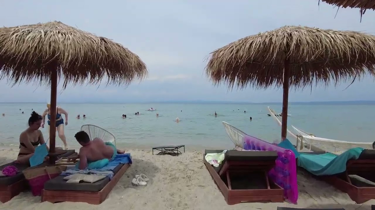 Polichrono Halkidiki beach walk June 2023