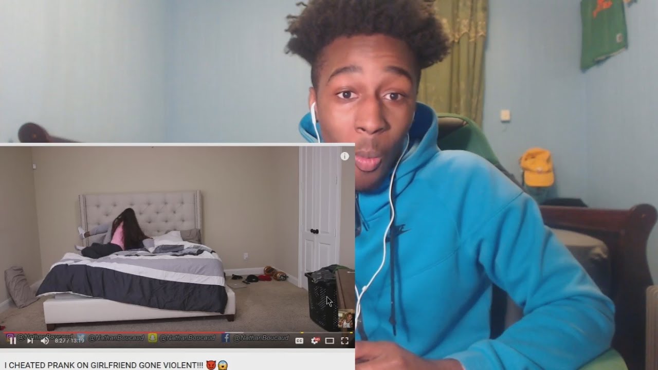 Nate Life I CHEATED PRANK ON GIRLFRIEND GONE VIOLENT!!! 😈😱 REACTION