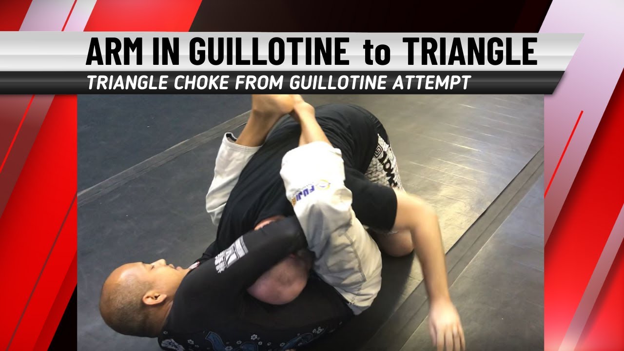 25m.  Arm In Guillotine Attempt to Triangle Choke