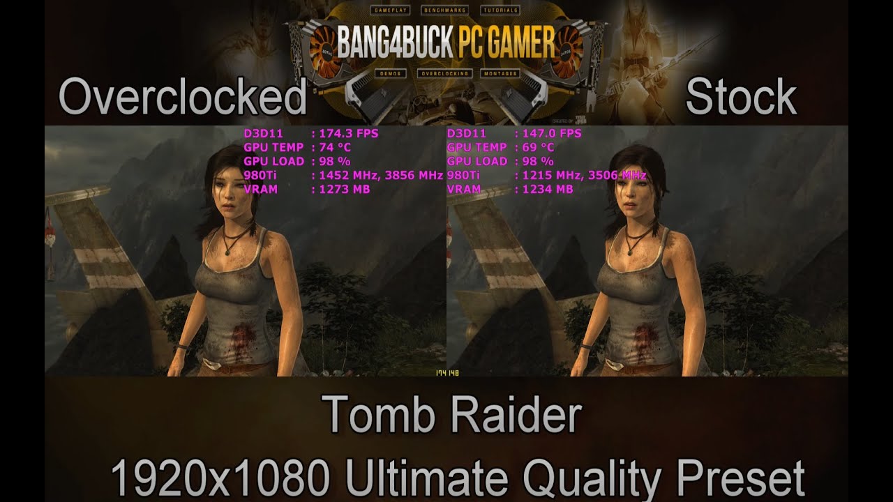 GTX 980 Ti Stock VS Overclocked Benchmarks  - 60FPS
