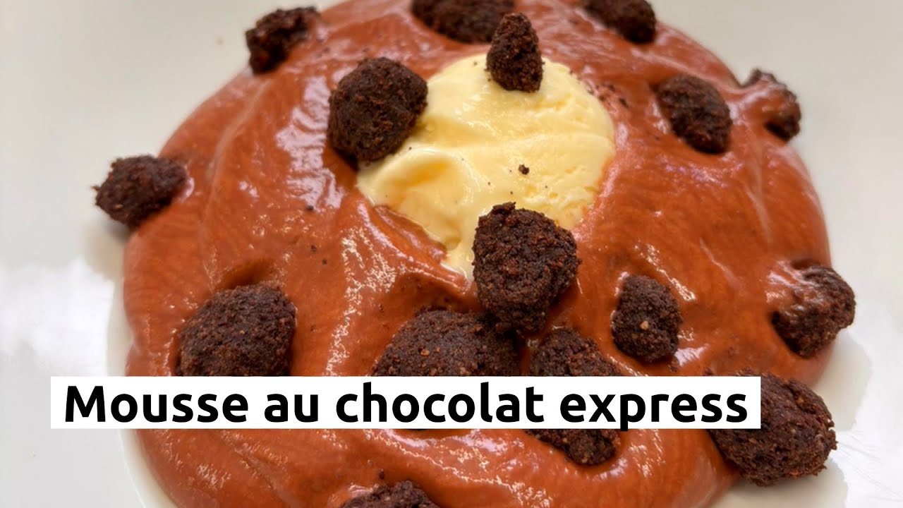 Mousse au chocolat express