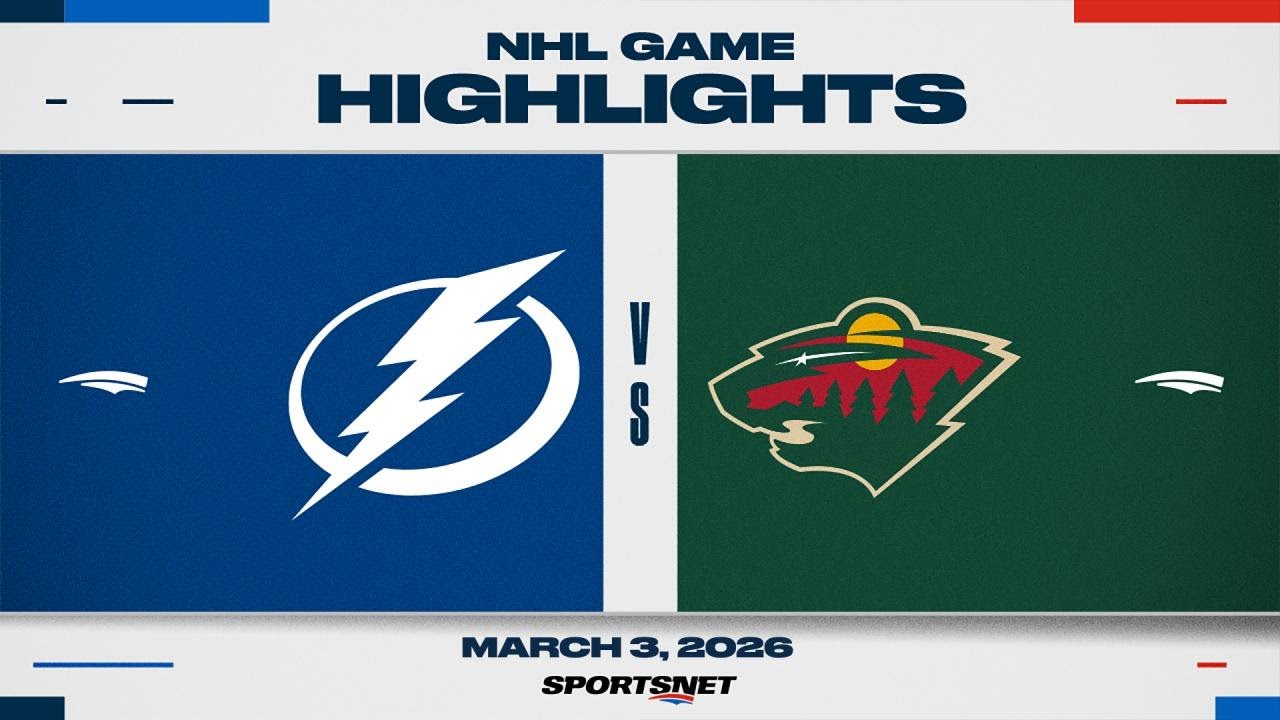 NHL Highlights | Lightning vs. Wild - March 3, 2026