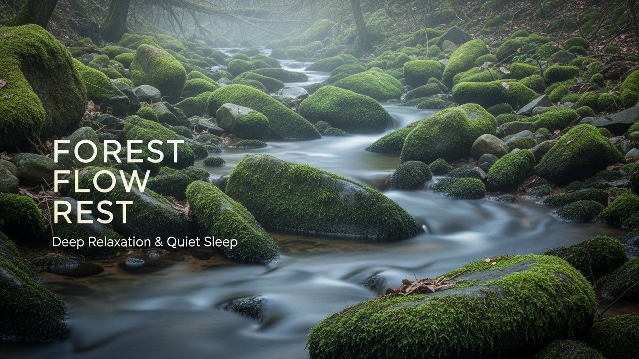 Healing Forest Ambience with Relaxing Water Flow for Sleep Study Meditation and Inner Peace