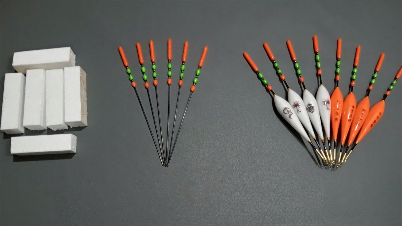 Lihatlah! saya membuat pelampung pancing  ini dari bahan yang sangat mudah di dapat di sekitar kita.