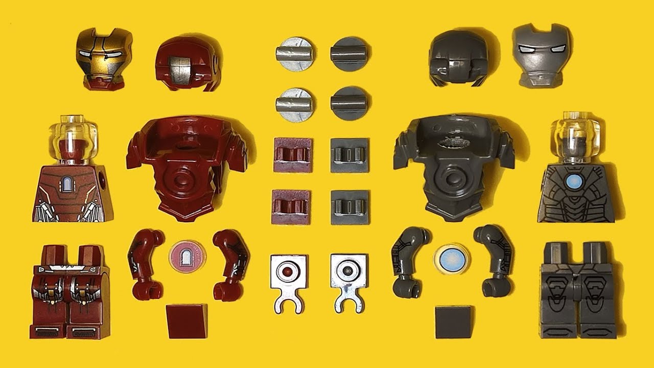 LEGO Iron Man | The House Party Protocol | Mark 34 & Mark 35 | Unofficial Minifigure | Marvel