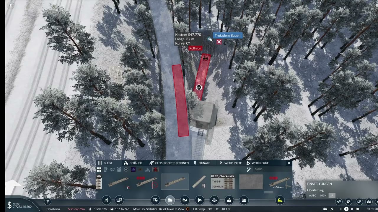 Transportfever2 Folge 38 Weicheneinstellung im Tunnel.