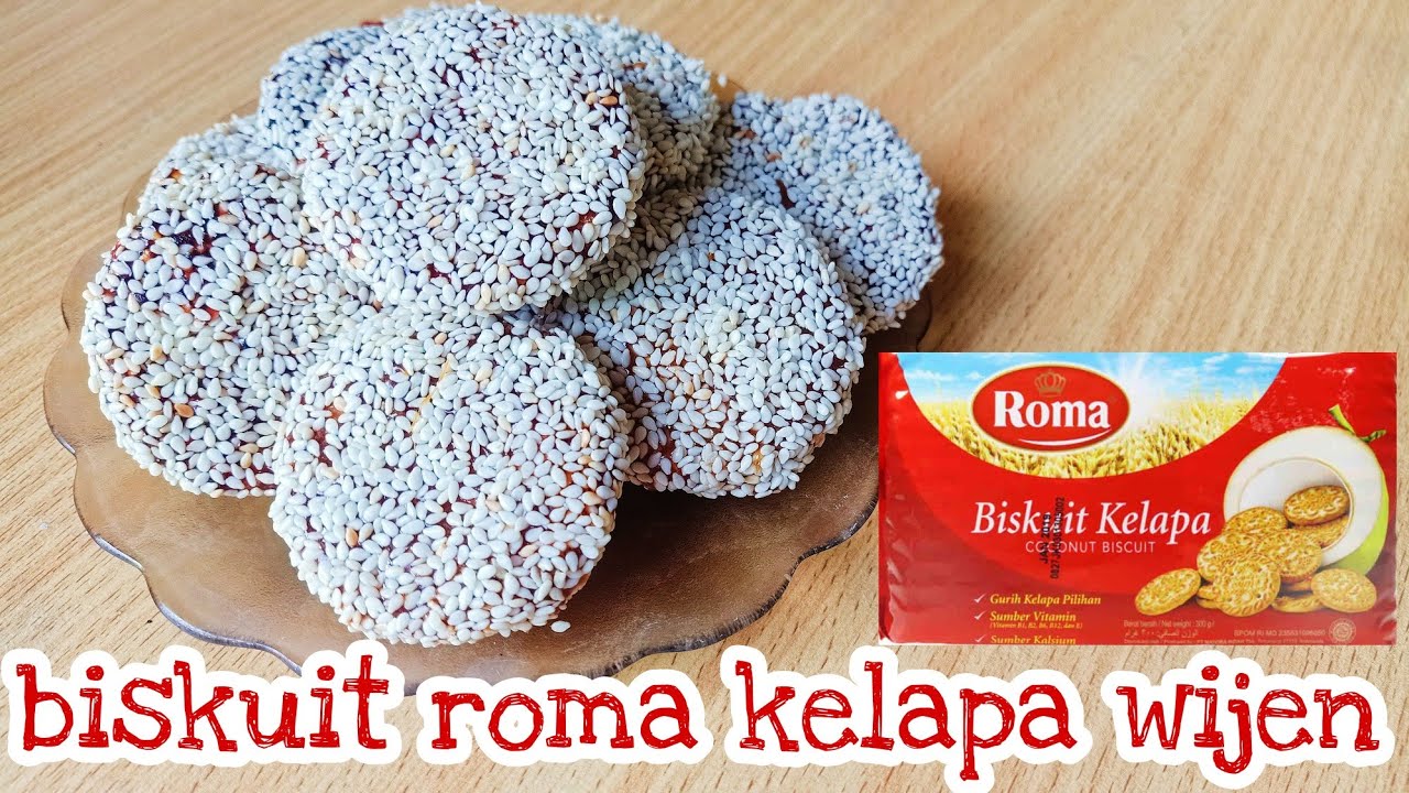 cara membuat biskuit roma kelapa wijen