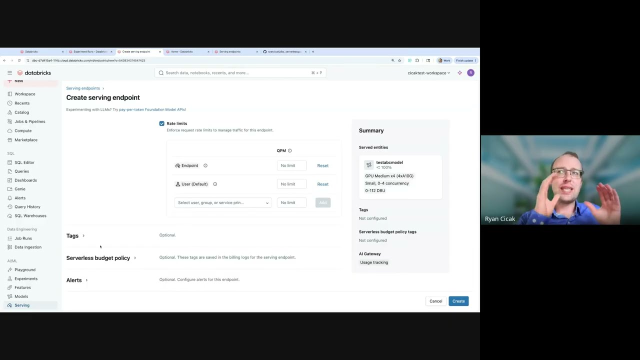 Databricks Fine-Tuning: MLflow Sweep Comparison & Fast Model Serving Demo (Llama/Unsloth)