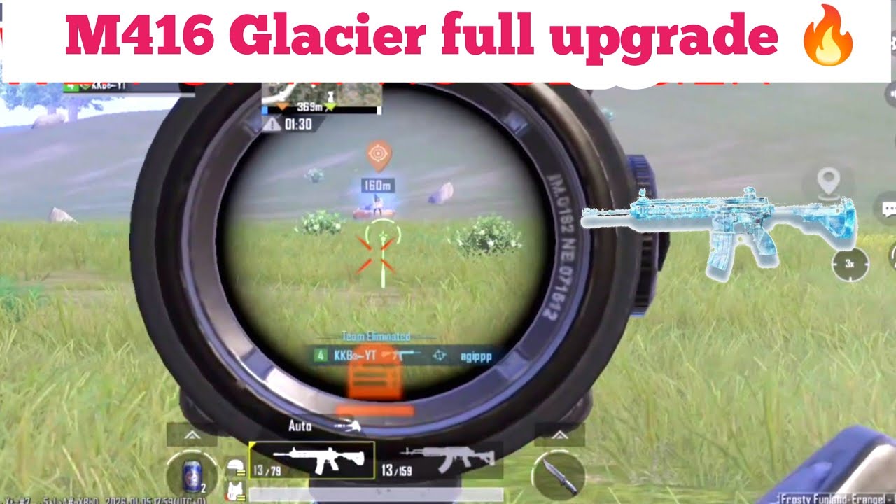 Glacier M416 OP Gameplay 🔥 | PUBG Mobile Epic Clutch & Headshots 2026
