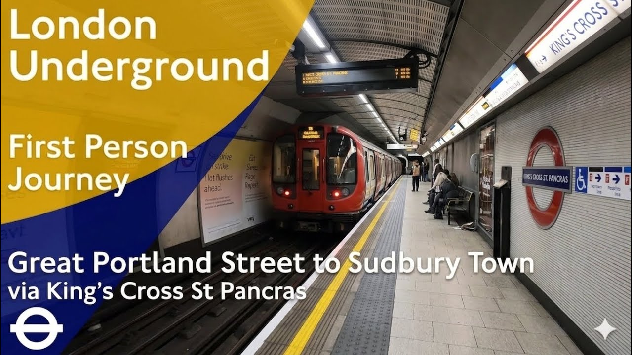 London Underground Journey: Great Portland Street to Sudbury Town via King’s Cross St Pancras