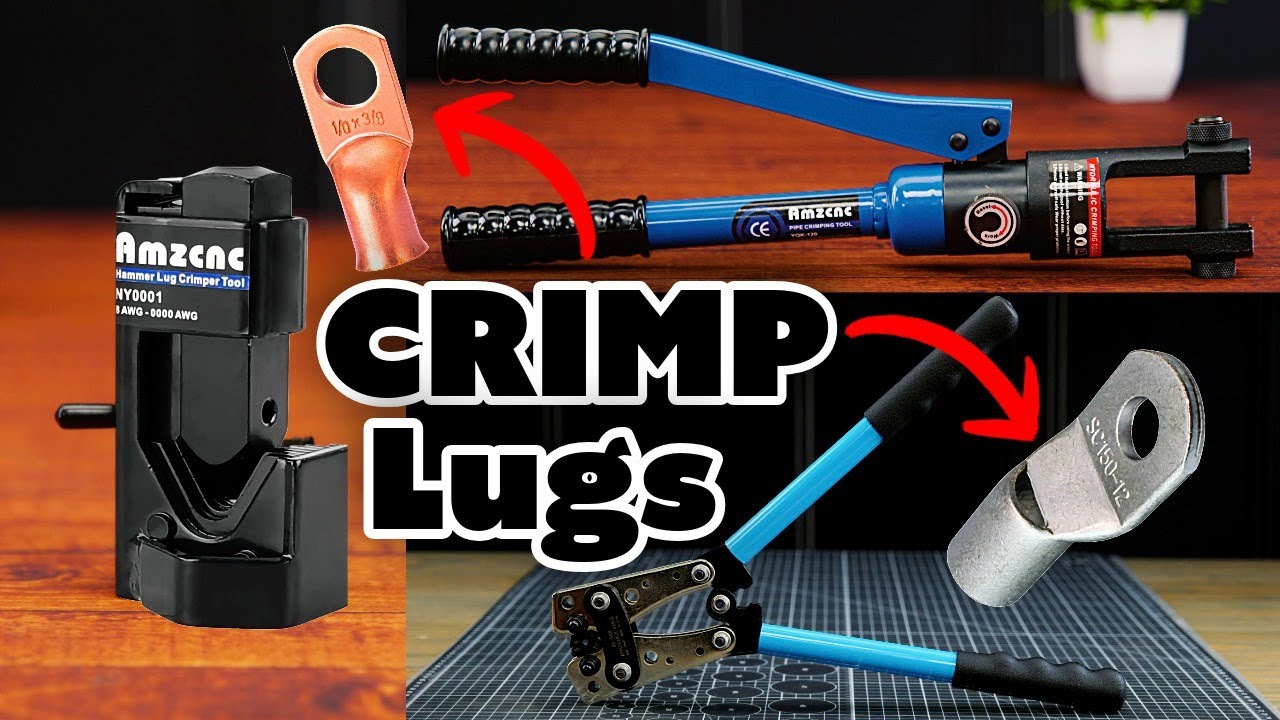 How To Crimp Cable Lugs Easy Simple