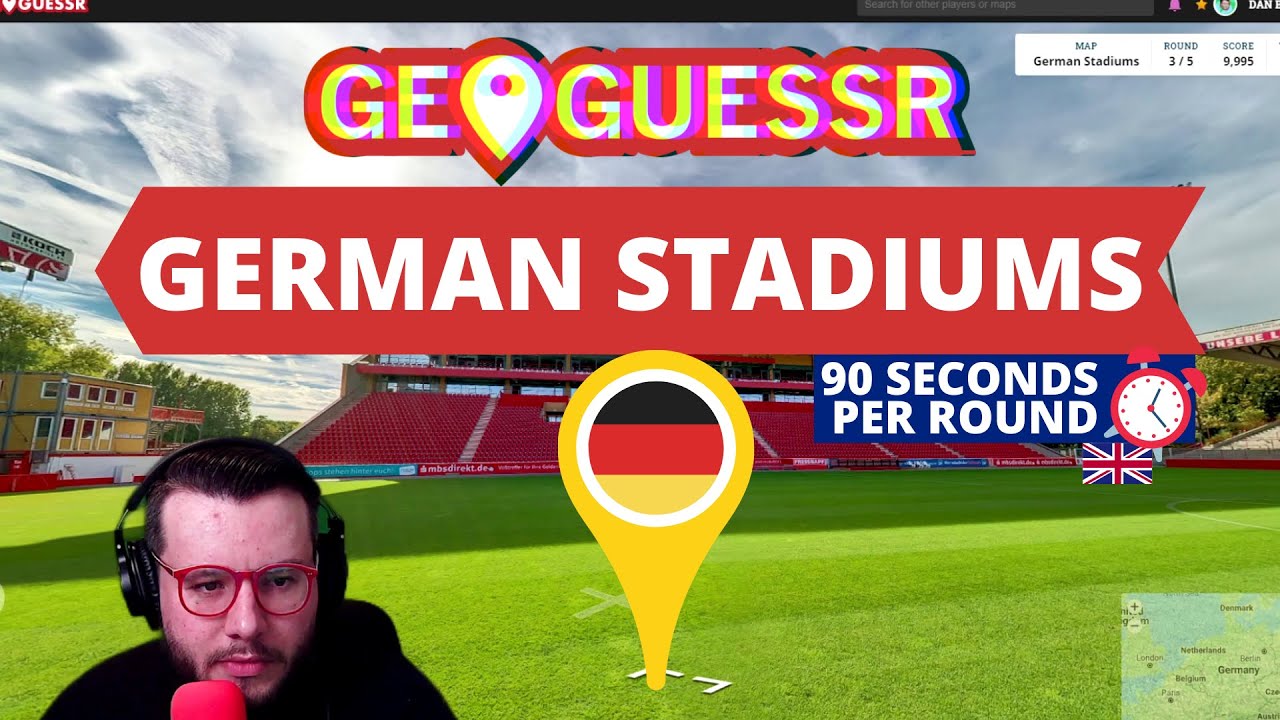 GeoGuessr | German Football Stadiums (90 seconds per round, British player)