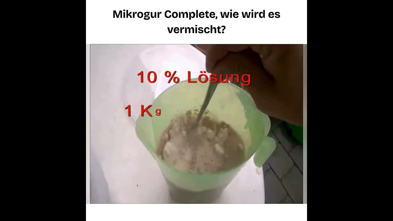 HS Mikrogur Complete, richtig Vermischen und anwenden
