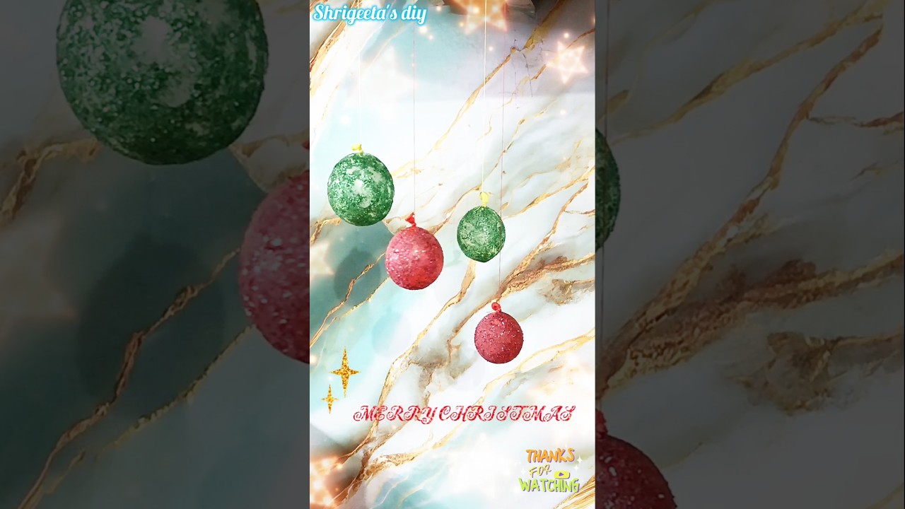 diy christmas balls/decoration items 🎅🏻✨ 