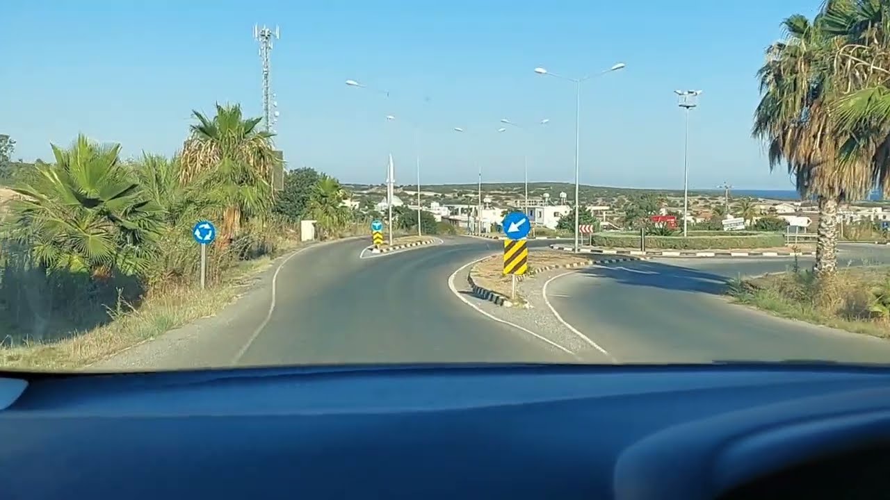 Way to Bafra Tourism center Cyprus