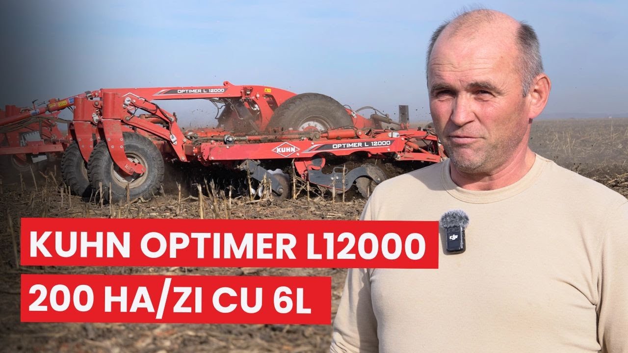 Kuhn OPTIMER: 200 ha/zi cu consum de 6 litri/ha!