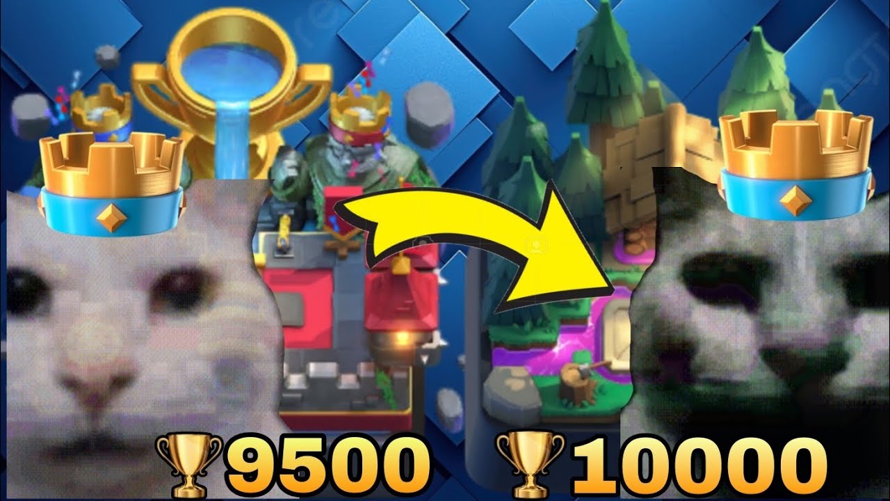 Nadie te dice lo difícil que es pasar de 9500 a 10000 copas en Clash Royale 🏆🔥😰