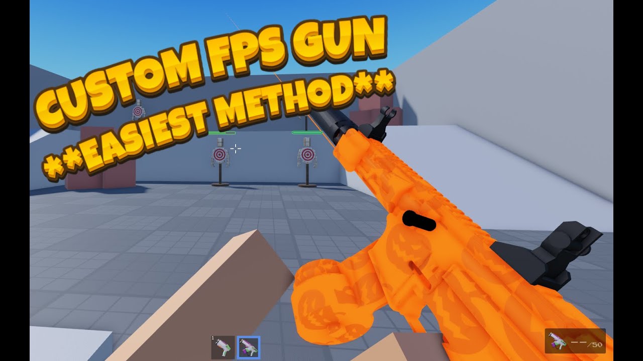 How To Make CUSTOM GUN In ROBLOX FPS SYSTEM TEMPLATE **SUPER EASY 2 WAYS**