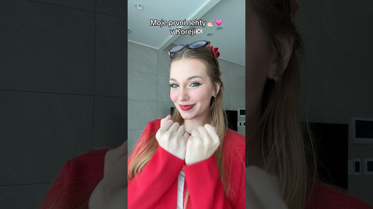 MOJE PIERWSZE PAZNOKCIE W KOREI!😱💗 #kubaadanca #paznokcie #inspiracjepaznokciowe