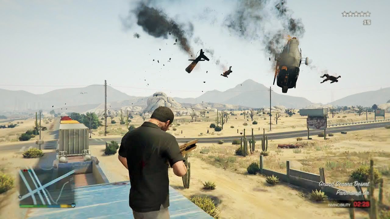 GTA 5 - Michael's Five Star TRAIN RAMPAGE!!