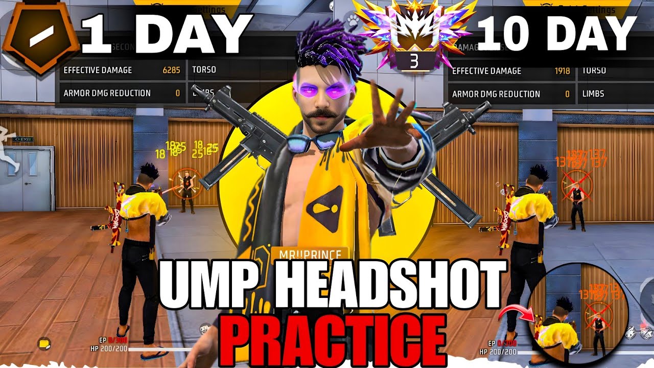 I PRACTICED UMP FOR 10 DAYS 🤯MY GAMEPLAY AFTER 10 DAYS🔥| PRJ GAMER Ji 
