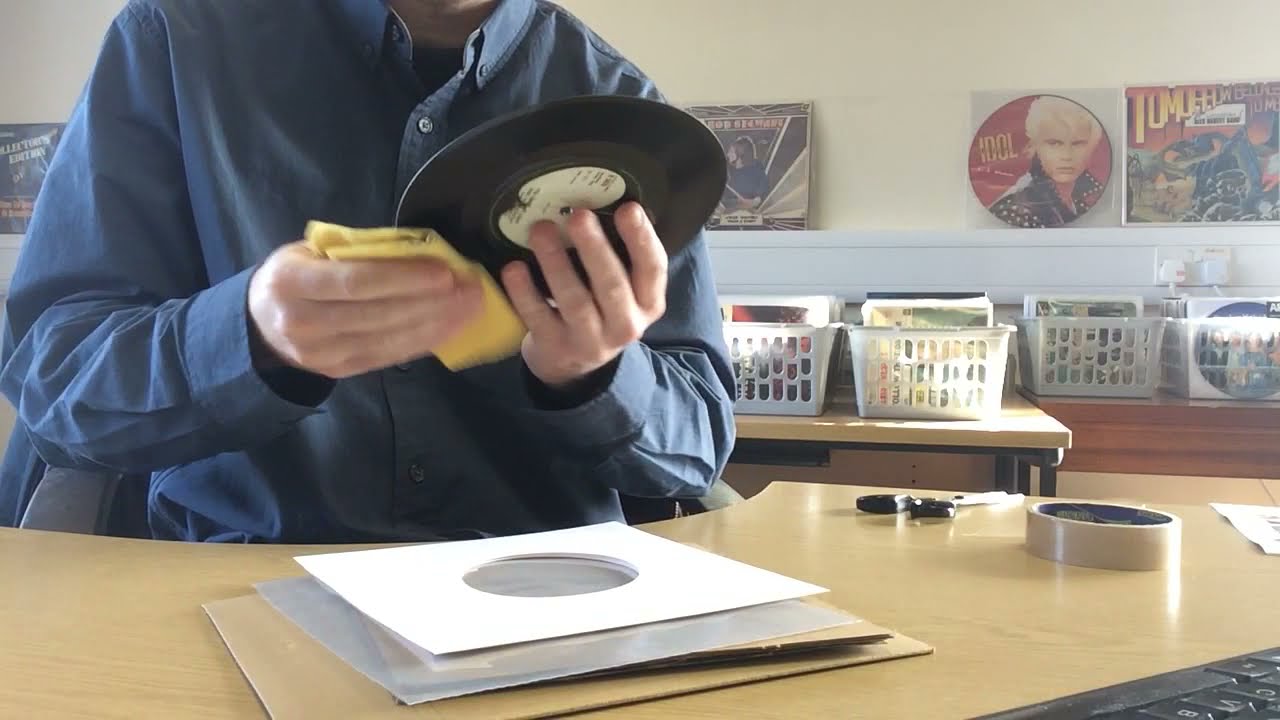 Picking & packing today's VINYL RECORD orders - Some good sales today!!