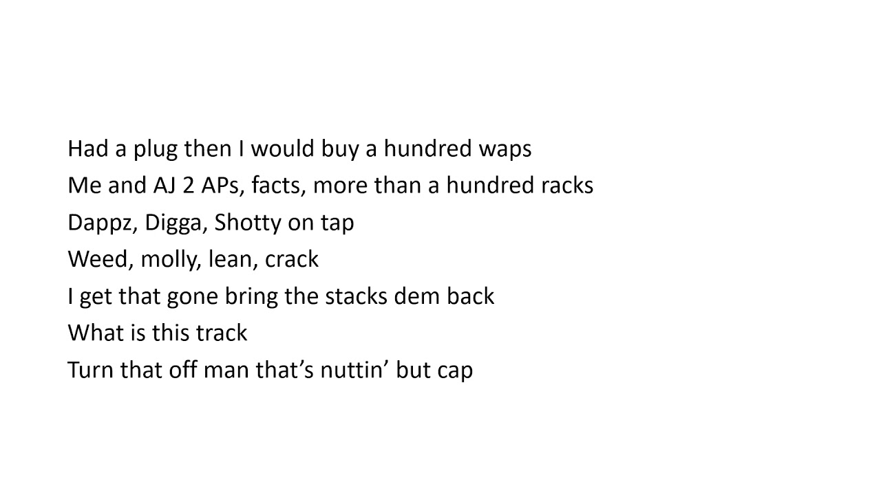 Digga D x AJ Tracey - Bringing It Back - (lyrics)