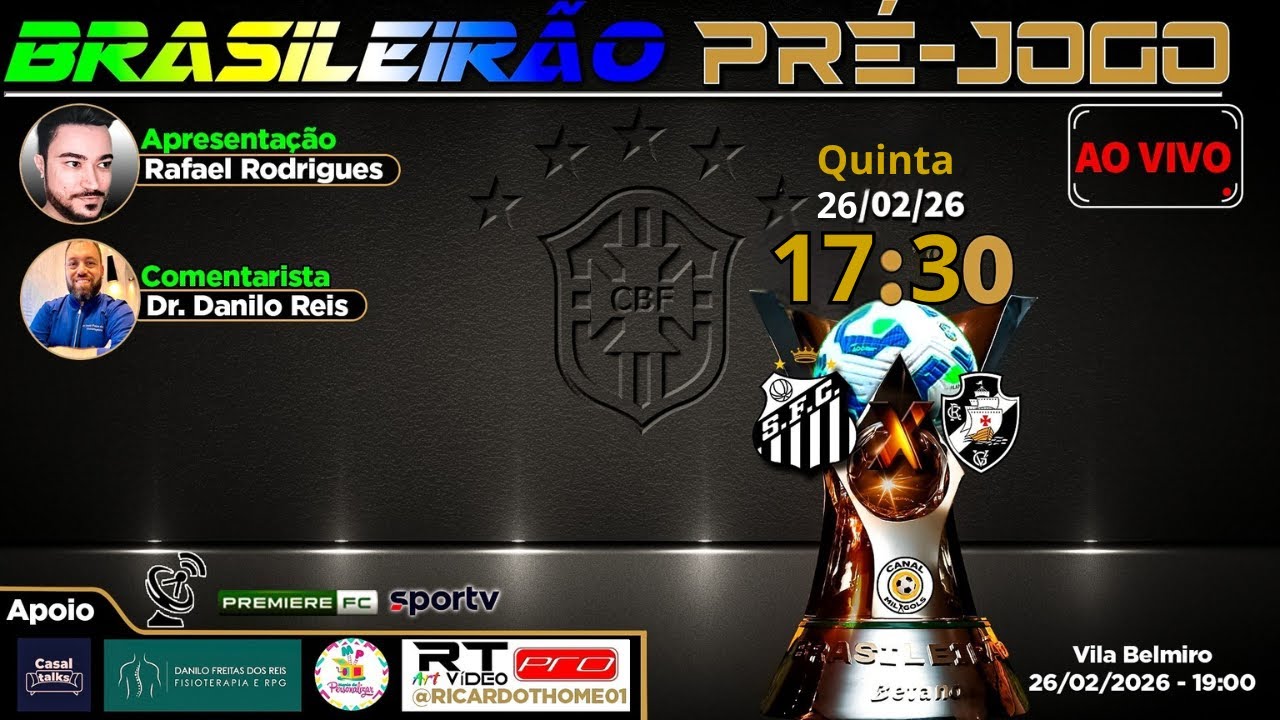 Pré-jogo Santos x Vasco, palpites e escalações, e a pressão interna? Teixeira resiste?