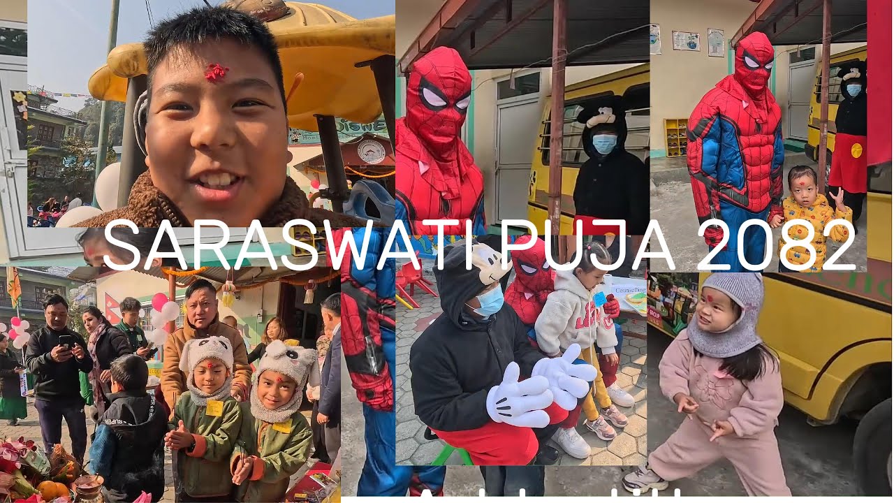 SARASWATI PUJA सरस्वती पुजा @DISNEY MONTESSORI & PRE-SCHOOL KASKI .. WELCOME TO ALL OUR SCHOOL