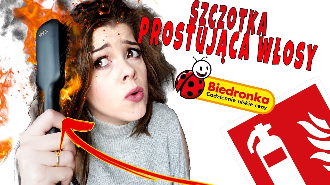 BIEDRONKA szczotka prostująca włosy Hoffen #085
