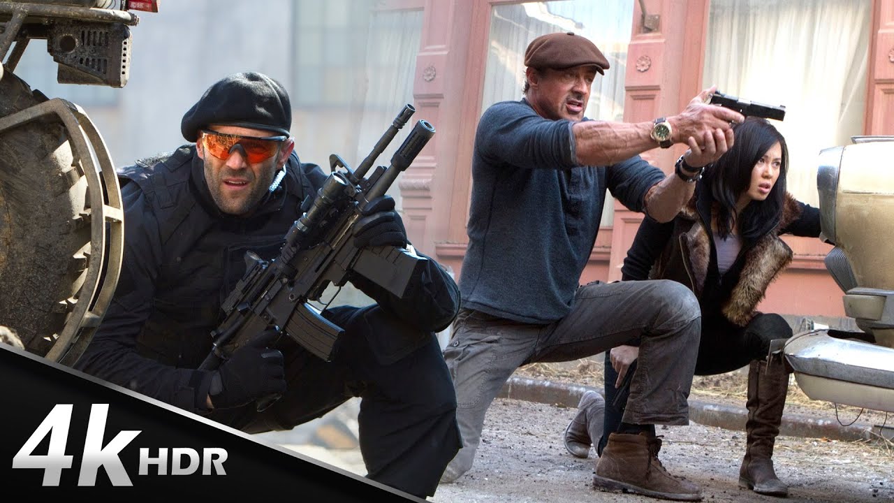 Sylvester Stallone, Jason Statham in Expendables 2: Classic Action Movie 4K HDR | Breakdown