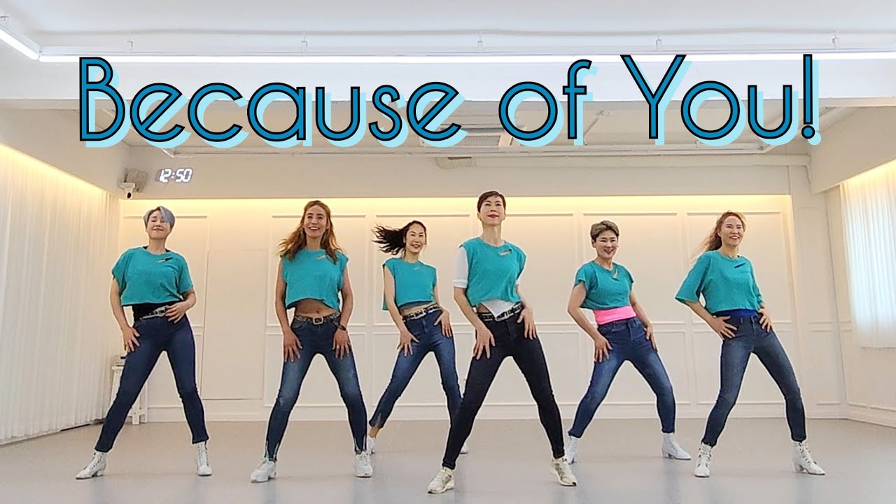 Because of You! LineDance/중급라인댄스/Choreo: Mark Furnell, Chris Godden, Gregory Danvoie