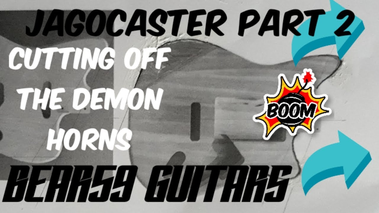 Modifying a Stratocaster Body. Jagocaster Partscaster Build Part 2 Cut Off the Horns  Bear59 Guitars