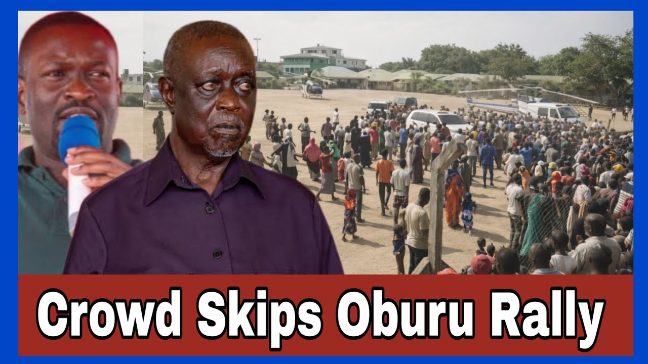 Oburu regrets as Crowd boycotts ODM rally in Lamu over Sifuna removal as SG. Ruto in tears