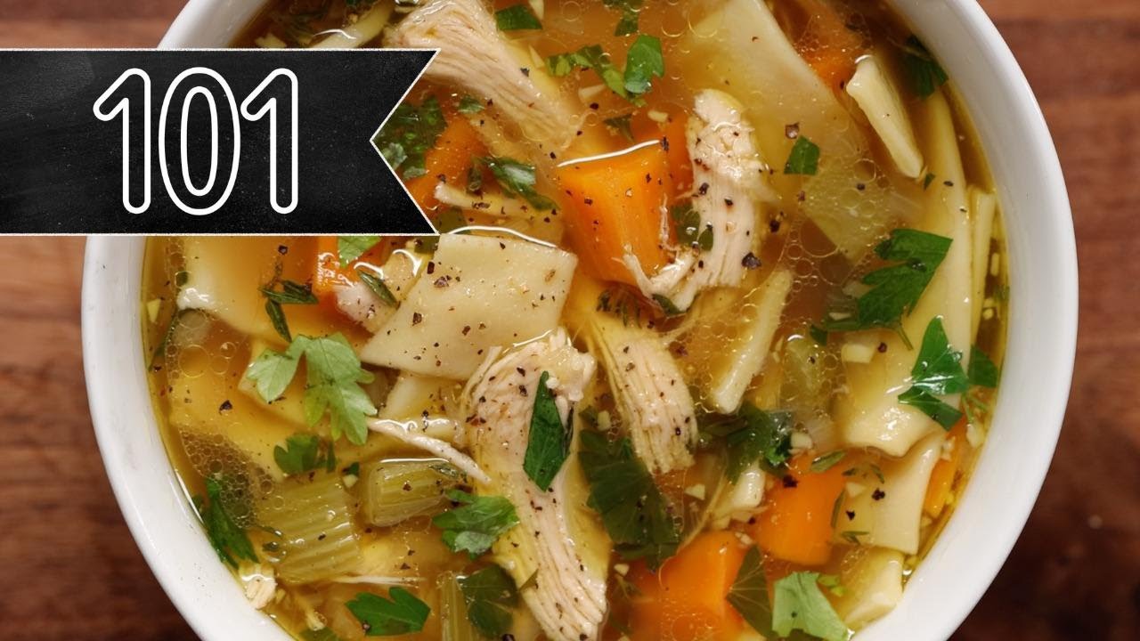 Лучший домашний куриный суп с лапшой