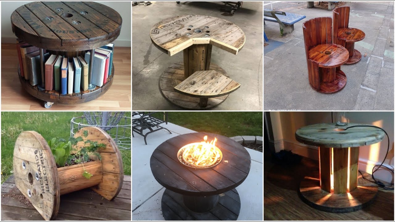 Easy Recycled Cable Spool crafts Ideas   DIY Furniture Ideas from Wooden Wire Cable Spools