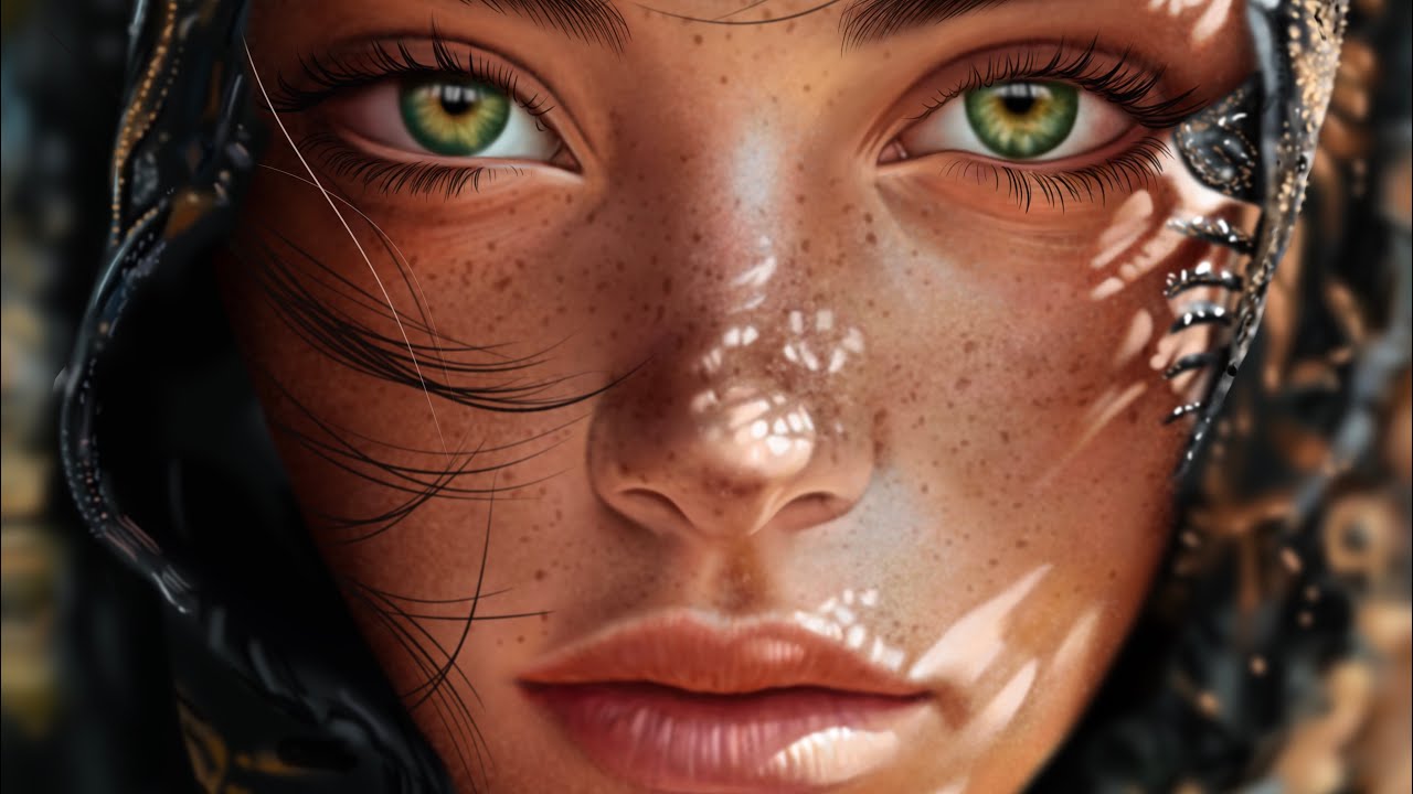 Procreate digital painting - Queen of the Dunes