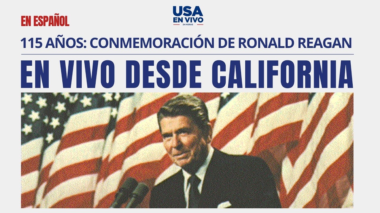 EN VIVO Ronald Reagan recordado en emotivo homenaje por su aniversario de nacimiento | USA EN VIVO 🔴