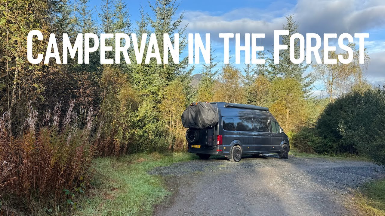 Our Trossachs campervan stops -  Leannach Forest and the Three Lochs Forest Drive