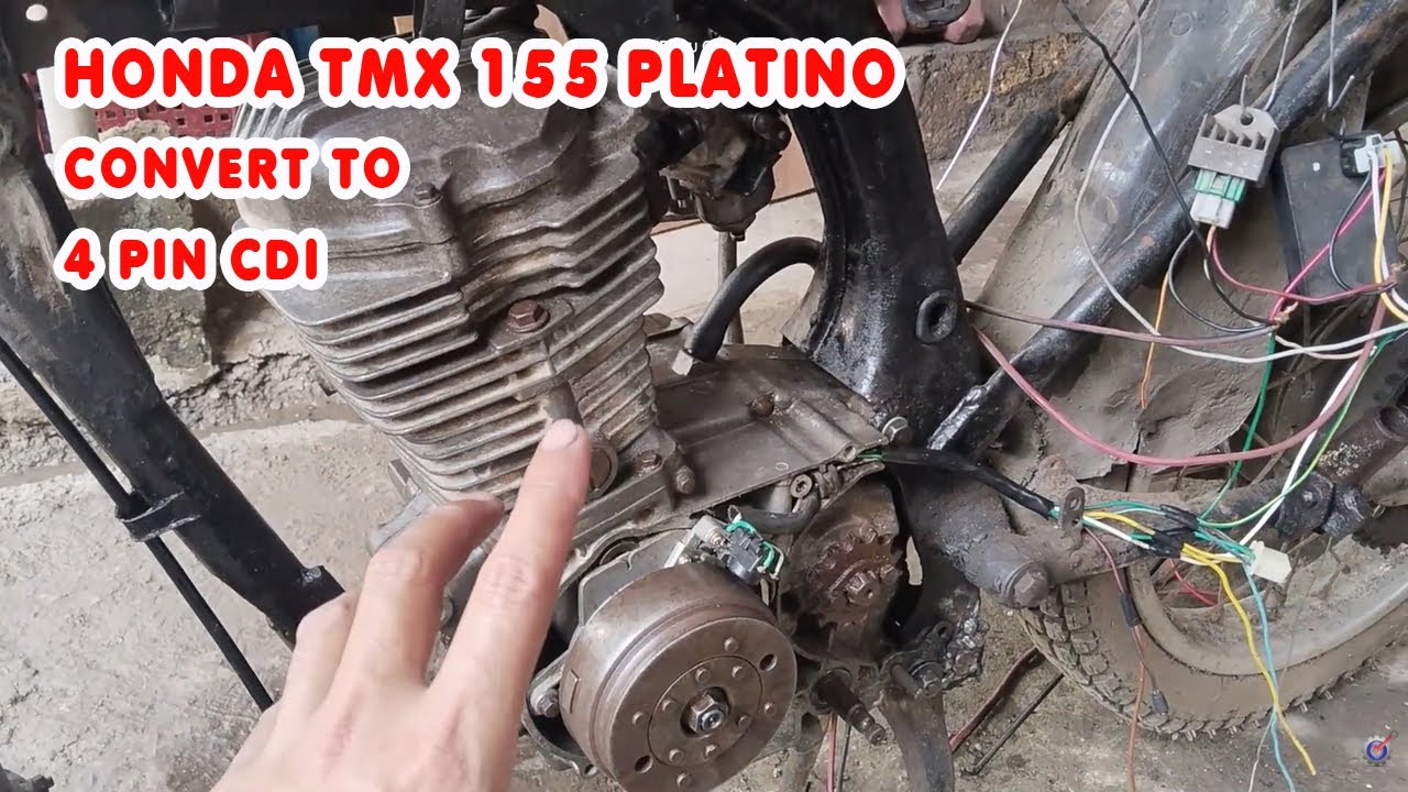 Honda TMX 155 Platino Contact Point Convert to 4 Pin CDI Battery Operated #tmx155 #motorcyclerepair