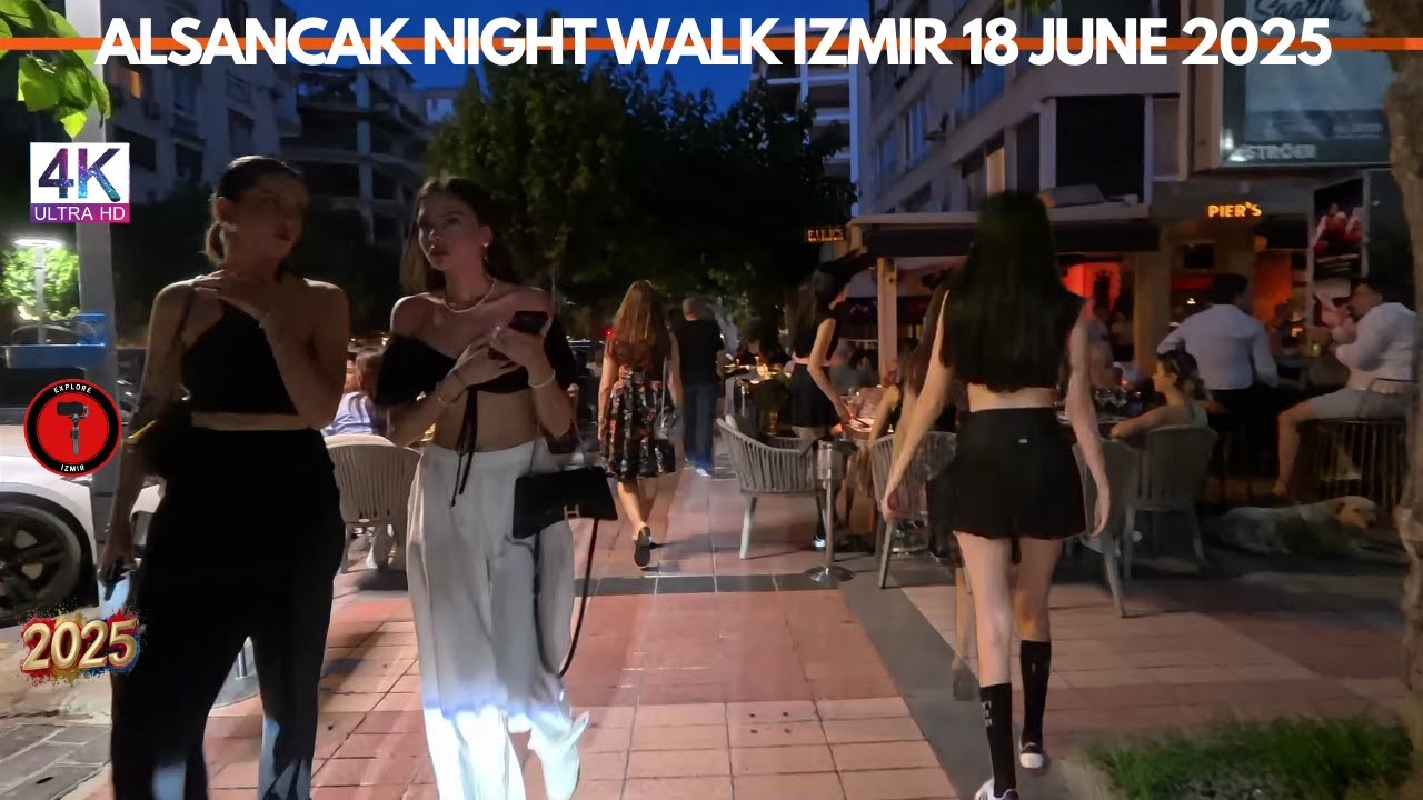 IZMIR KONAK ALSANCAK 2025 Walking Tour | 4k UHD 60fps | İZMİR TÜRKİYE