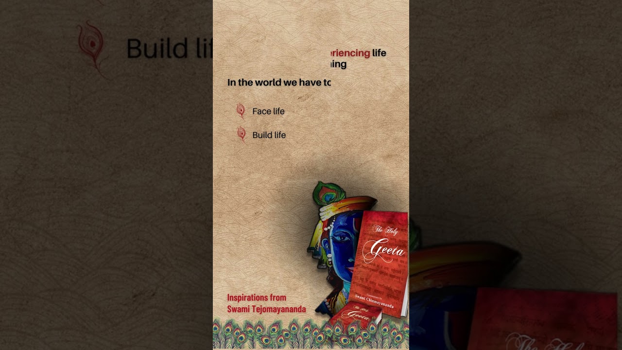 #InspirationsFromTheMaster - Gita, Applicable to All Ages