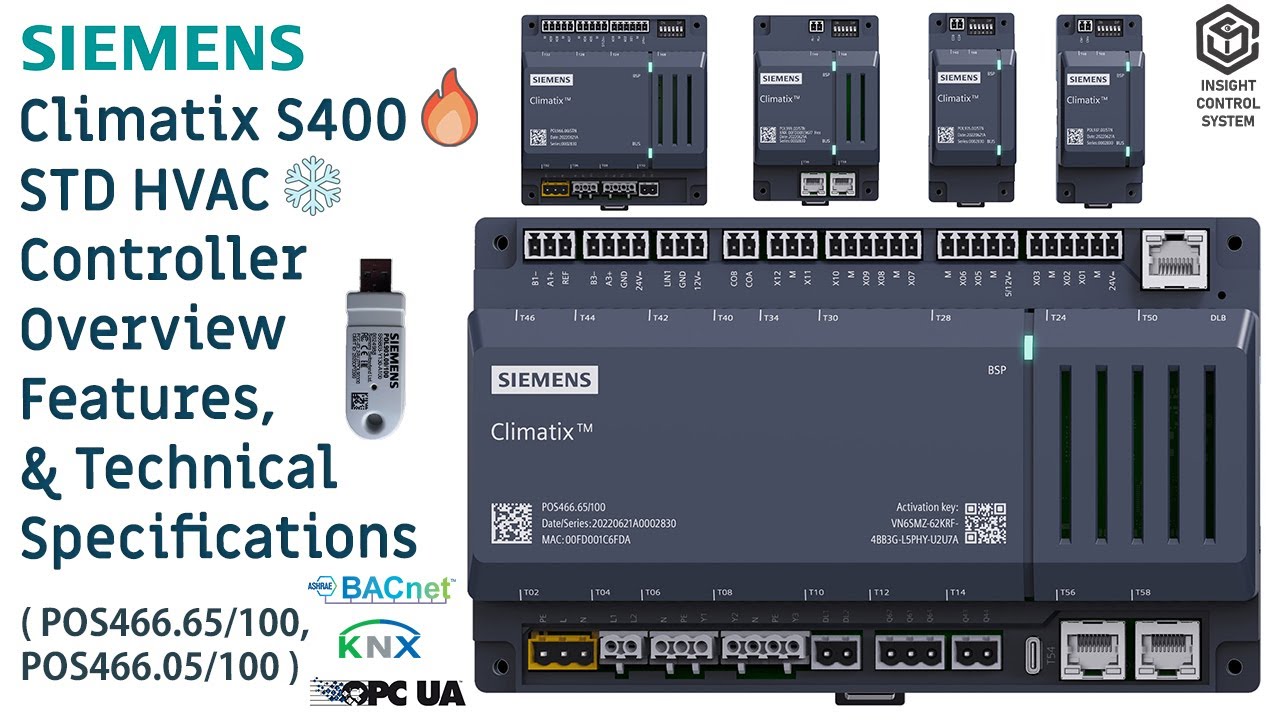 Siemens Climatix S400 HVAC Controller Overview | Features, Installation & Technical Specs🔥❄️