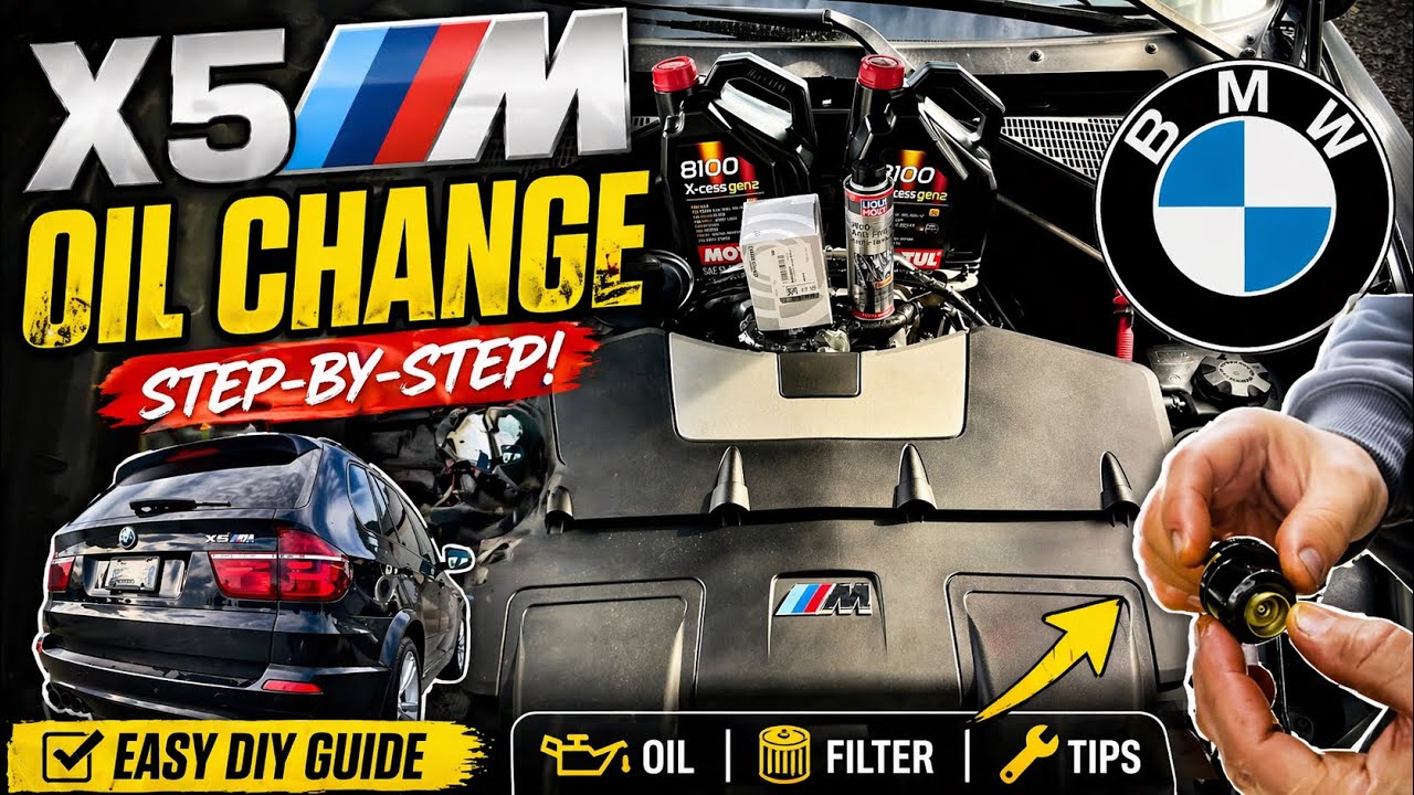 BMW X5M (S63) Engine Oil Change Issues & Important Steps!