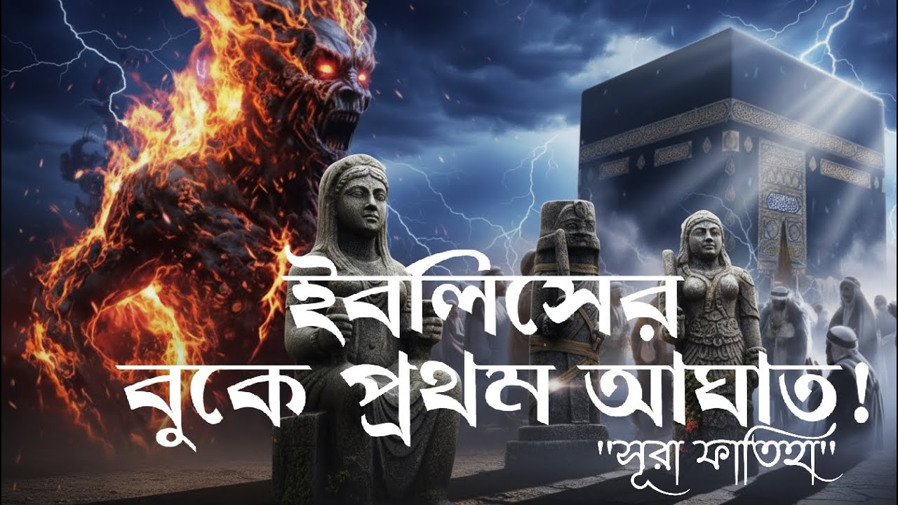 ইবলিসের বুকে প্রথম আঘাত! ইবলিস কেন কেঁদেছিল জানেন? #SurahFatiha  #IblisStory #IslamicHistory #Salah