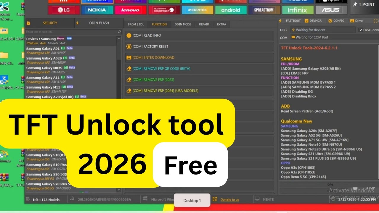 TFT Unlock Tool 2026 | Professional Mobile Servicing Tutorial